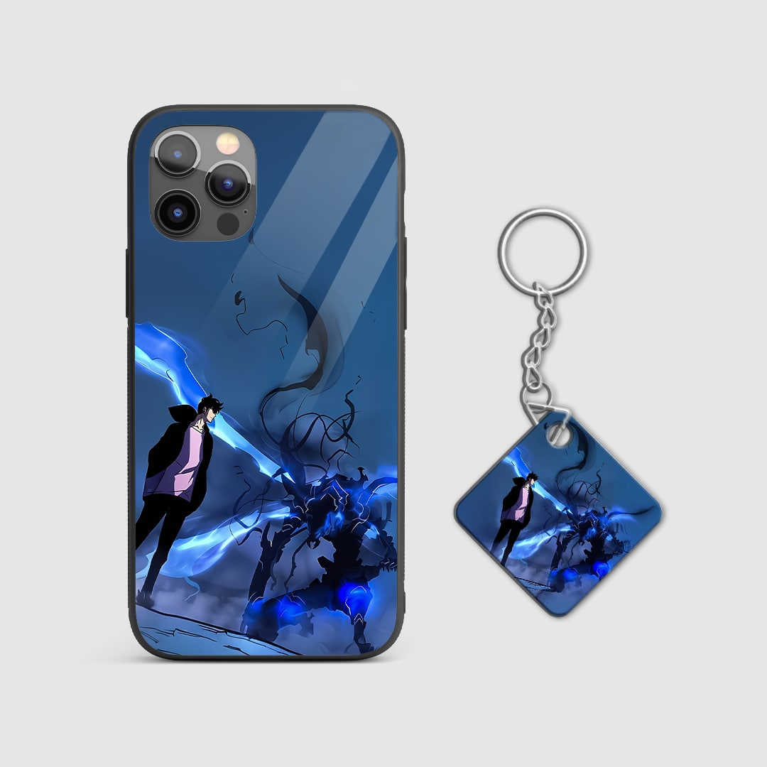 Back view of Beru Case featuring detailed Ant King design with Keychain.