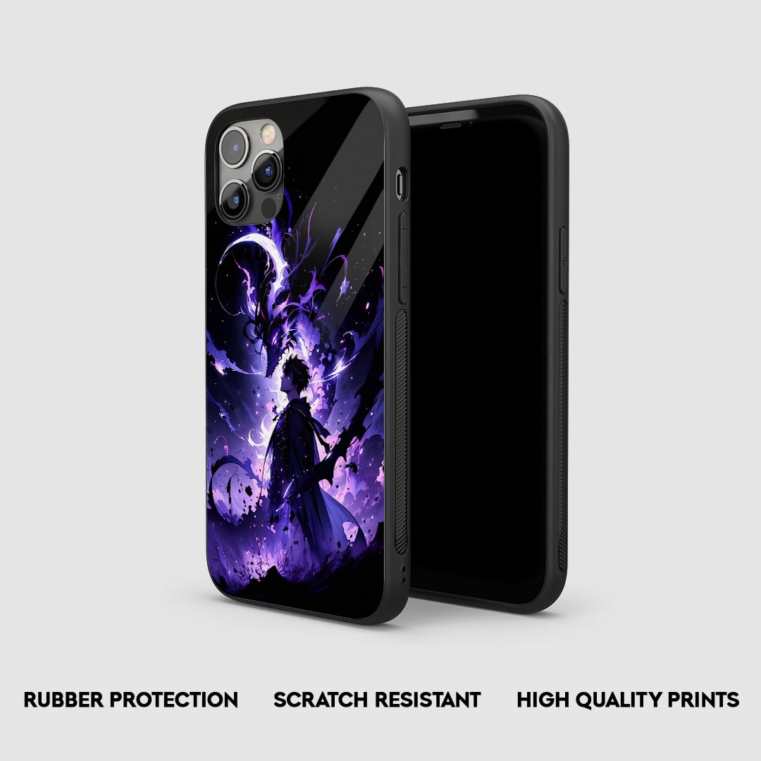 Side view of Darkness Silicone Case with snug fit and clean cutouts.