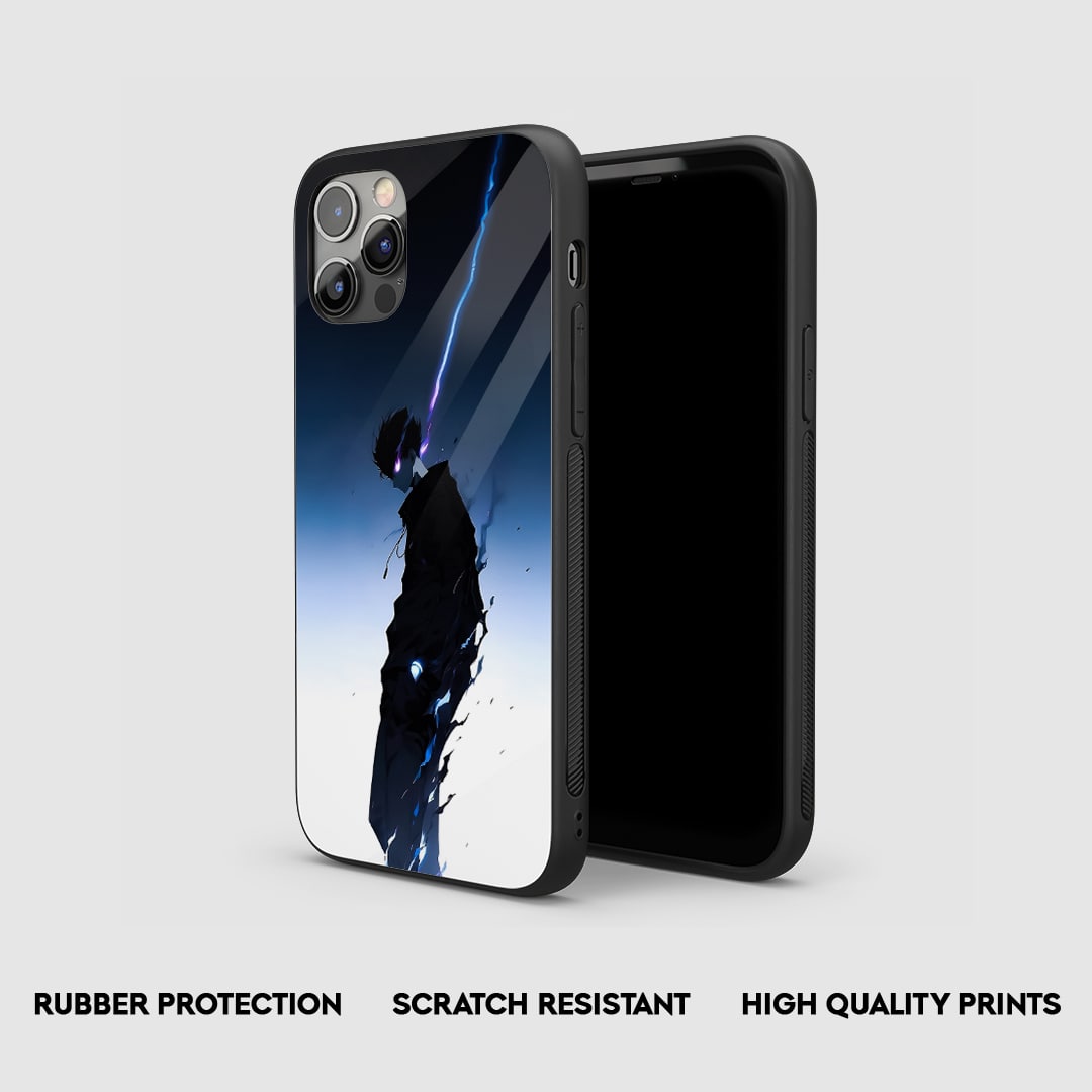Side view of Distorted Silicone Armored Case with snug fit and cutouts.