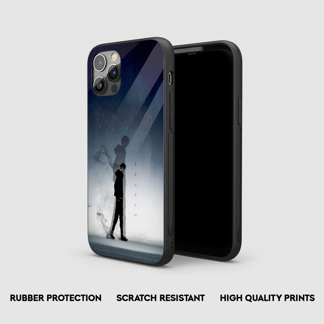 Side view of Shadow Silicone Case with snug fit and cutouts.