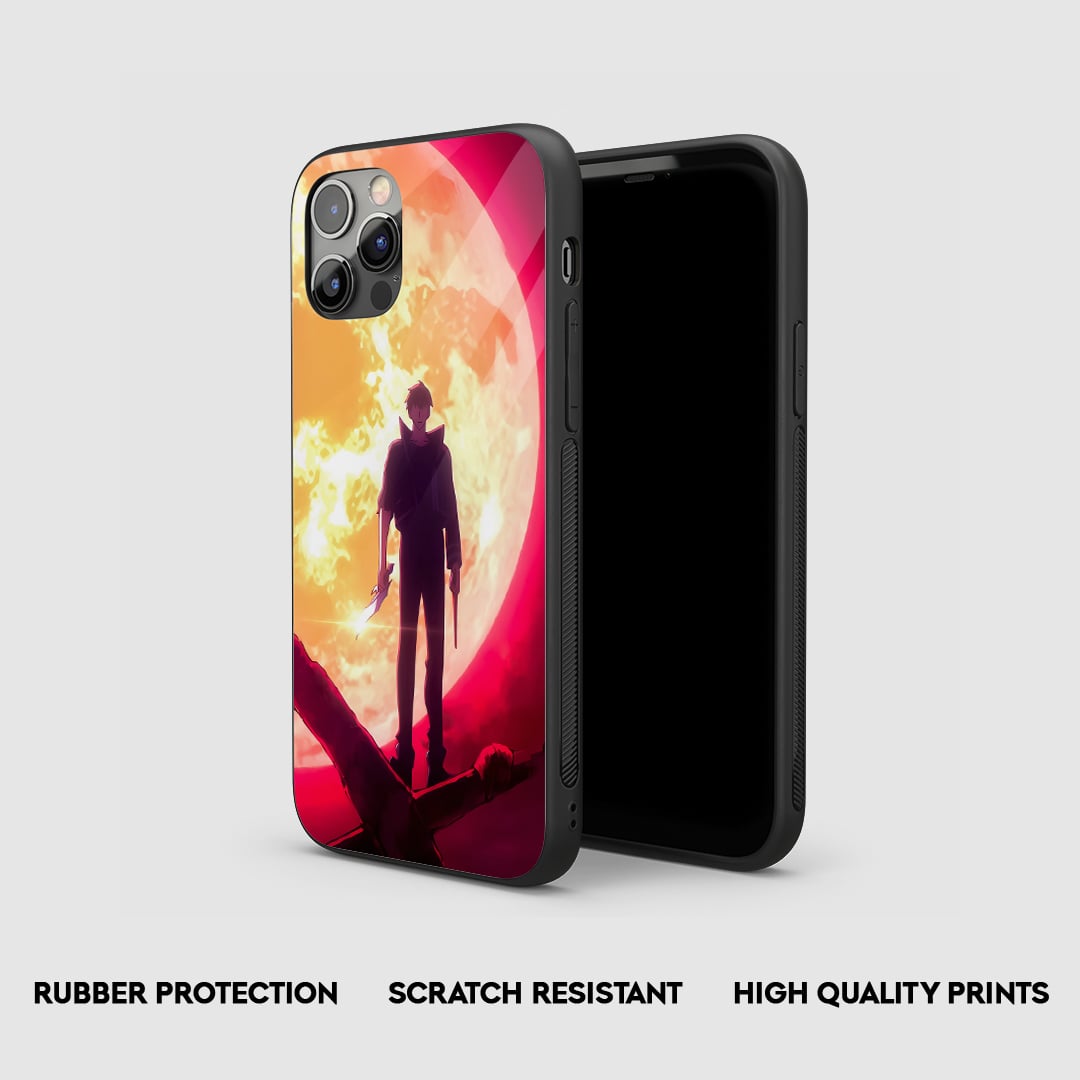 Back view of Jinwoo Sun Case featuring sunlight-infused artwork.