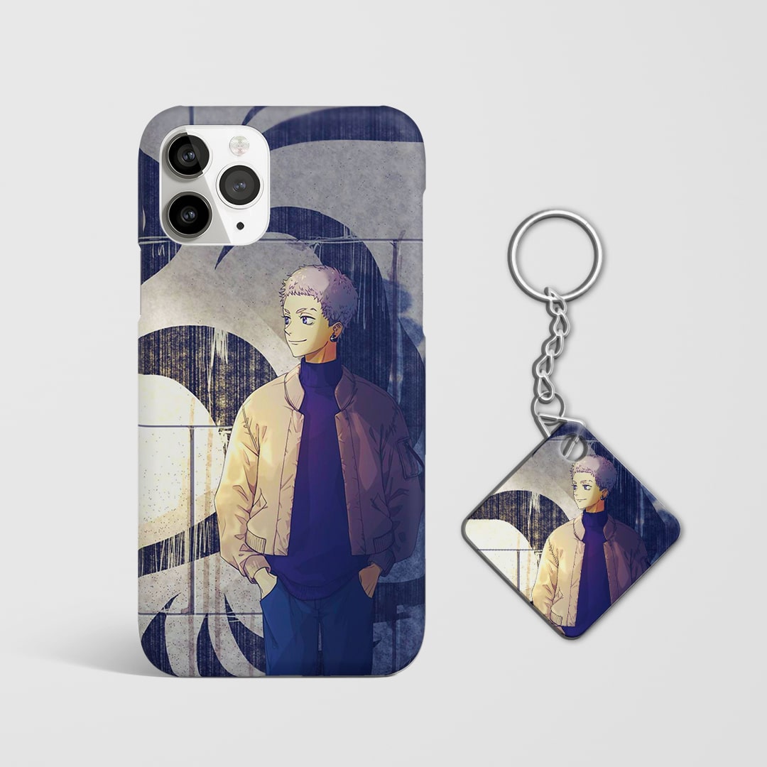 Durable protective anime phone case with Keychain