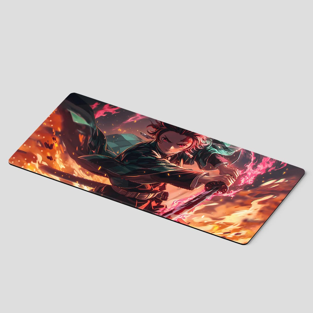 Demon Slayer Tanjiro Kamado graphic design desk mat