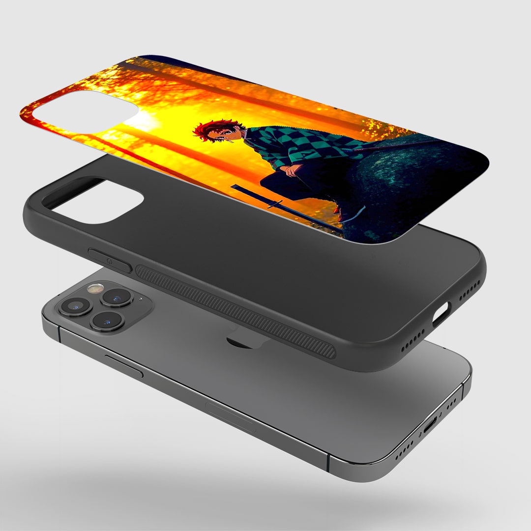 Tanjiro Aesthetic Print Durable Silicone Armored Cover