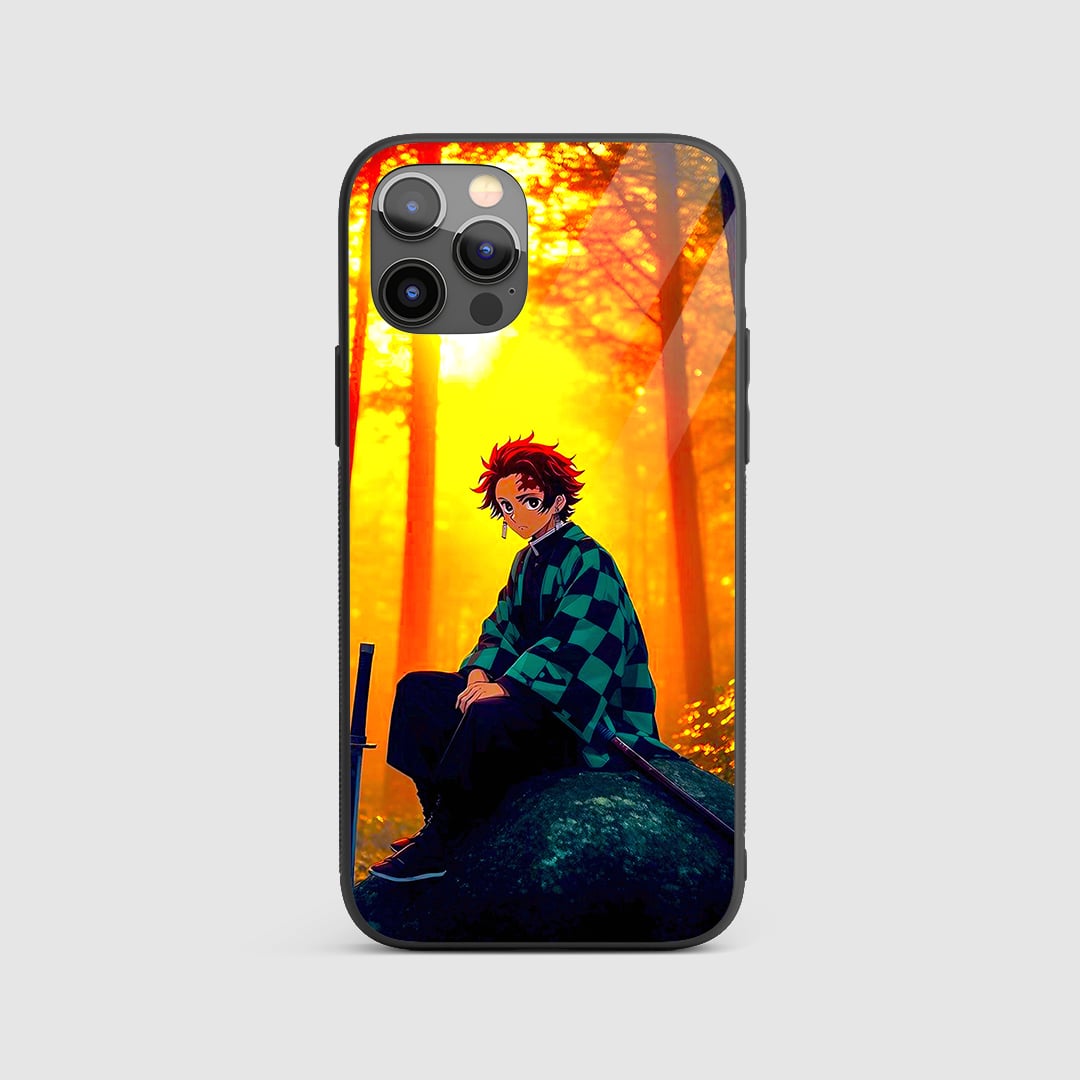 Tanjiro Aesthetic Anime Silicone Armored Phone Case