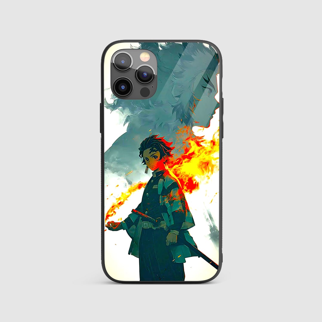 Tanjiro Fire Breathing Silicone Armored Phone Case