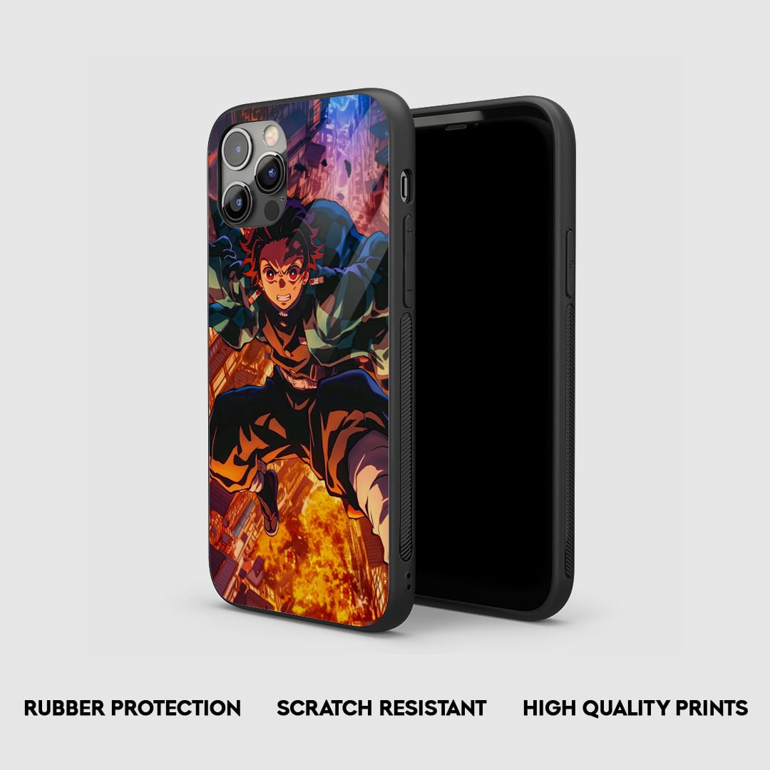 Anime Tanjiro Flaming City phone cover