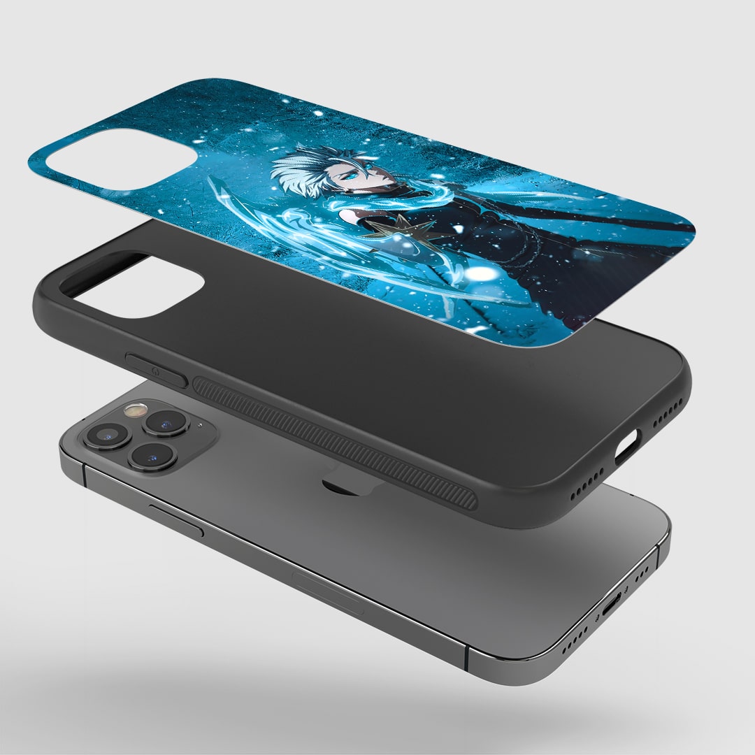 Toshiro Action Phone Case installed on a smartphone, offering robust protection and a dynamic design.