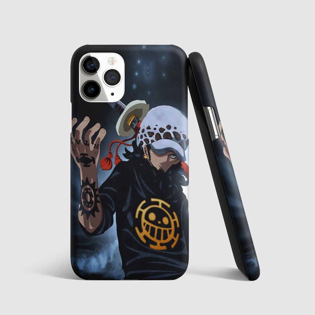 Trafalgar Law Graphic Phone Cover featuring a detailed illustration of Trafalgar Law from One Piece.