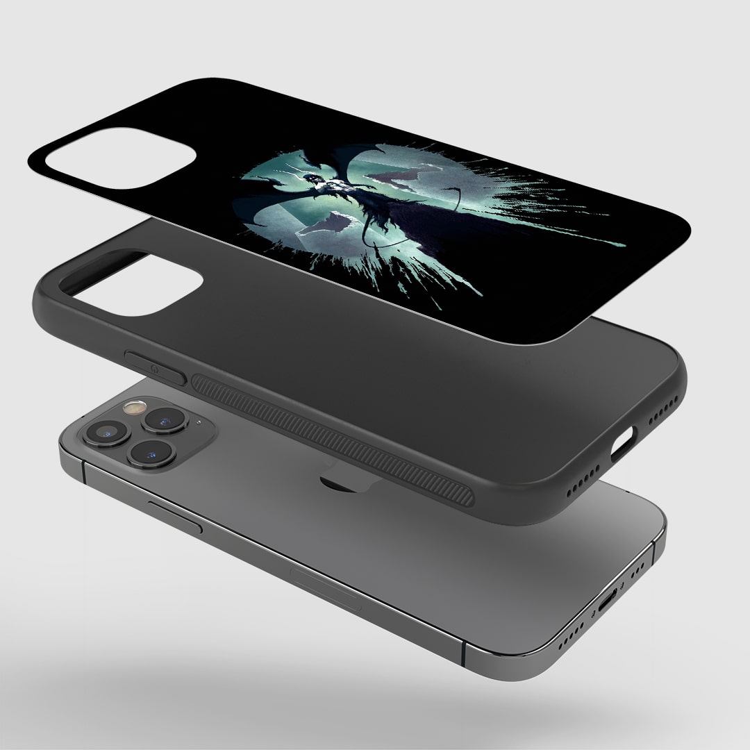 Ulquiorra Cifer Phone Case installed on a smartphone, offering robust protection and a fierce design.