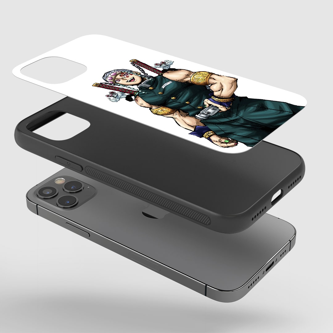 Uzui Tengen White Silicone Armored Phone Case