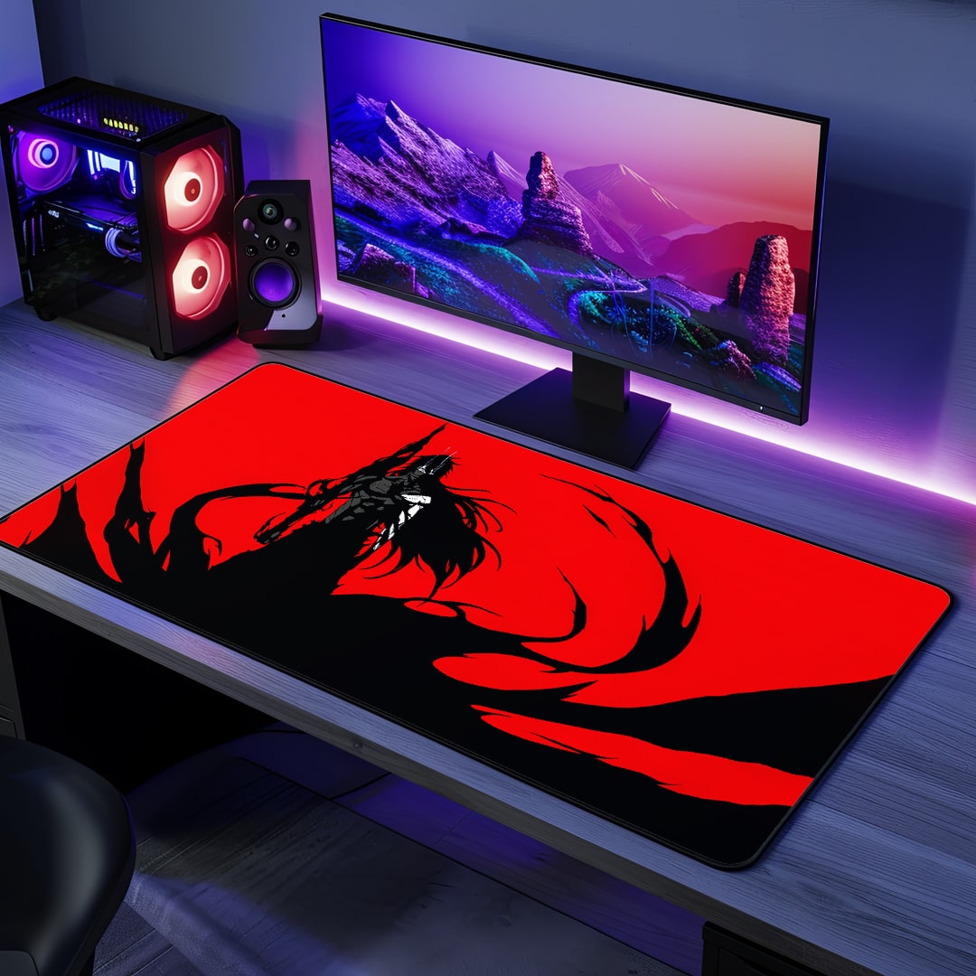 Vasto Lorde Ascend Desk Mat with fierce anime artwork