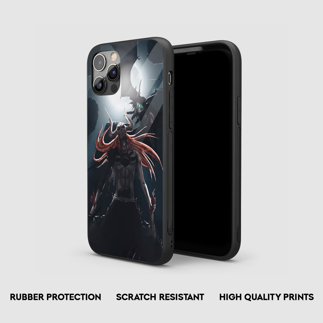 Side view of the Vasto Lorde Graphic Armored Phone Case, highlighting its thick, protective silicone material.