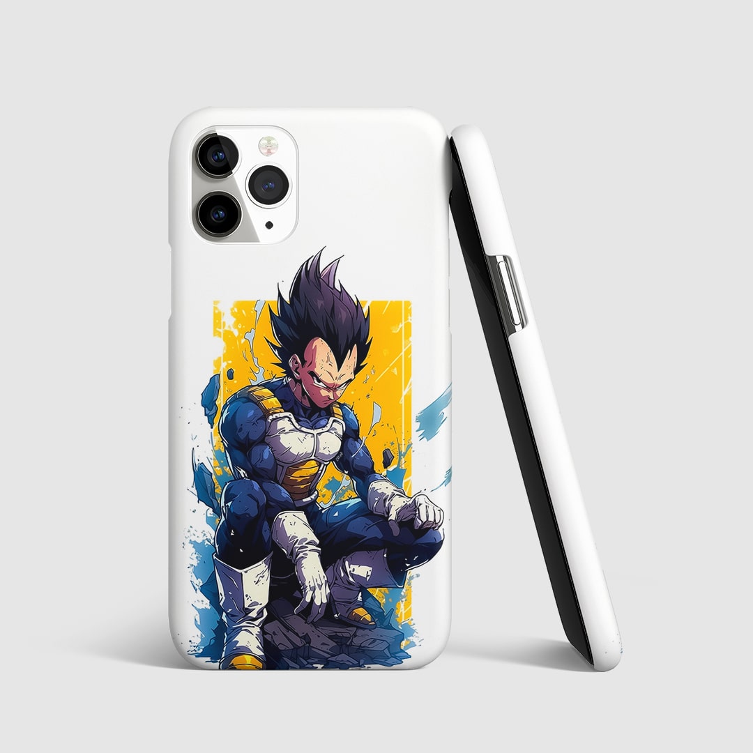 Vegeta Graphic Phone Cover front view with intense Saiyan artwork.