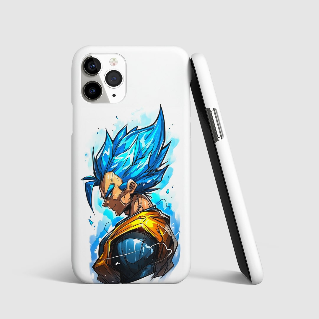 Vegeta Pastel Phone Cover front view with soft anime design.