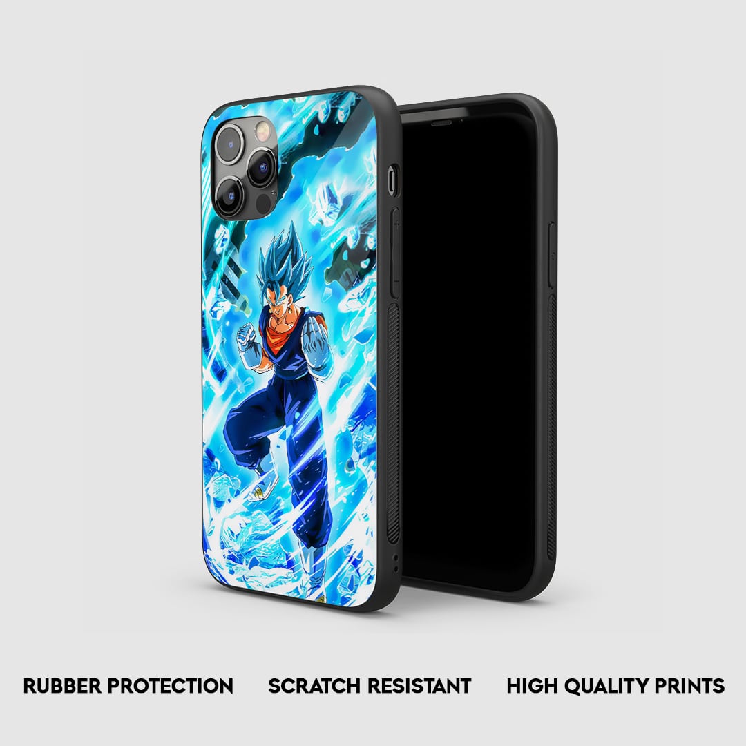Side view of the Vegito Armored Phone Case, highlighting its thick, protective silicone.