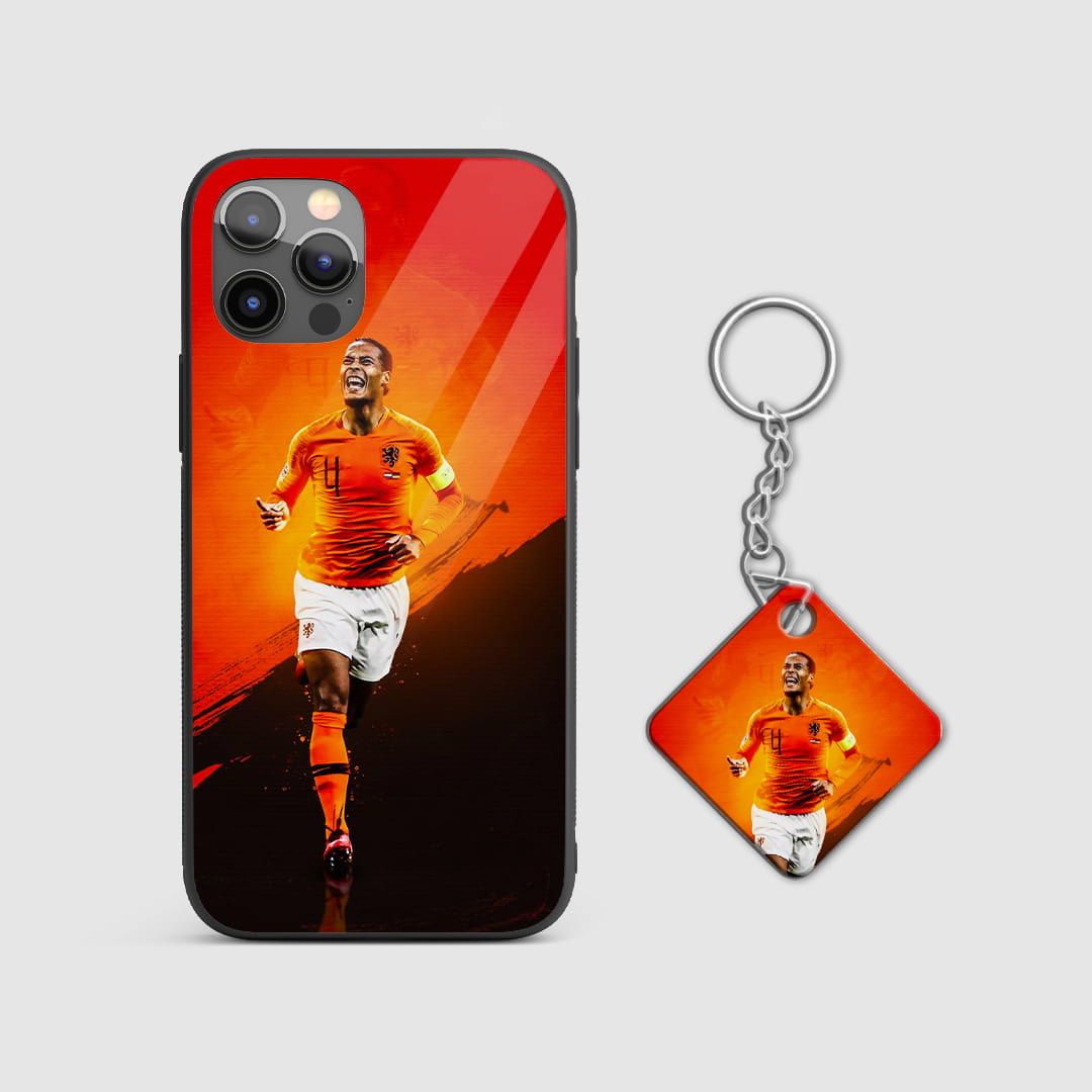 Netherlands football player protective mobile cover with Keychain