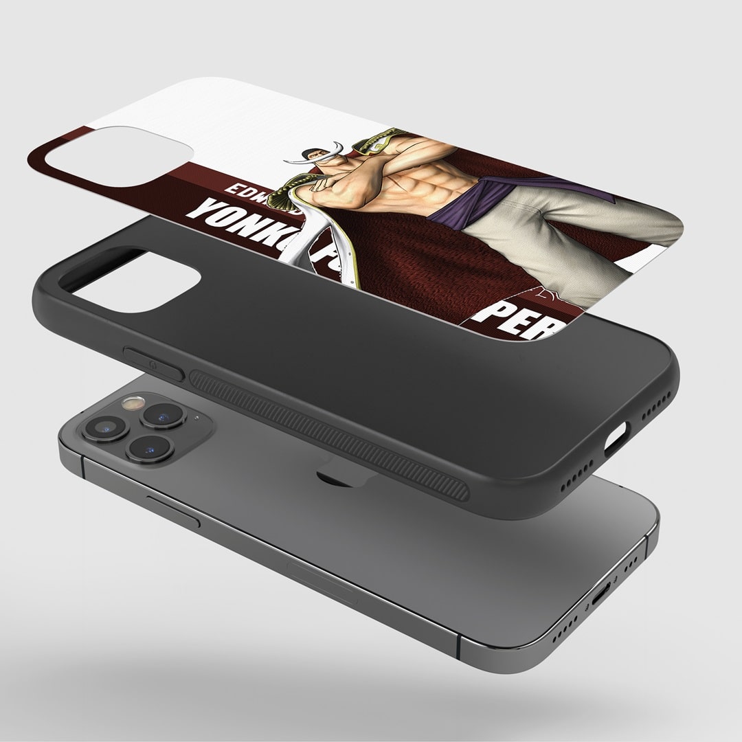 Whitebeard Graphic Phone Case installed on a smartphone, providing full access to all controls and ports.