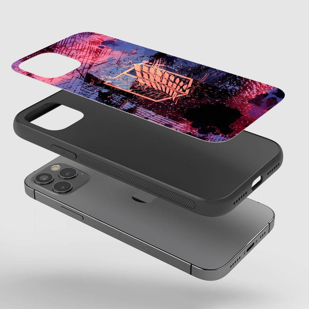 Wings Aesthetic Phone Case installed on a smartphone, offering robust protection and a meaningful design.