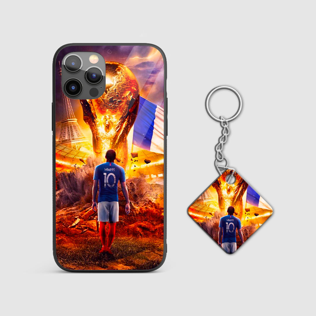 Shockproof World Cup Trophy Paris mobile case with Keychain