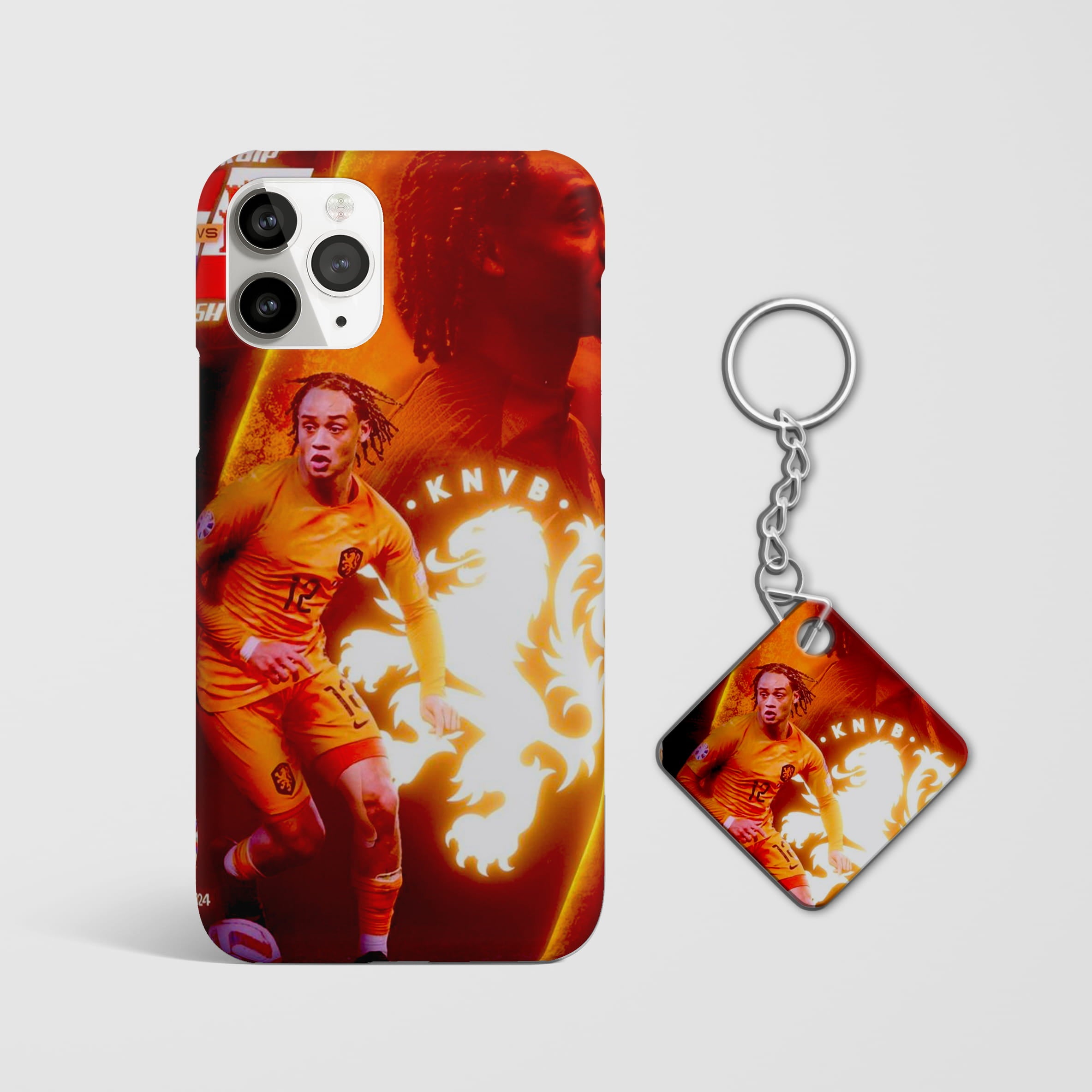 Xavi Simons football phone case with Keychain