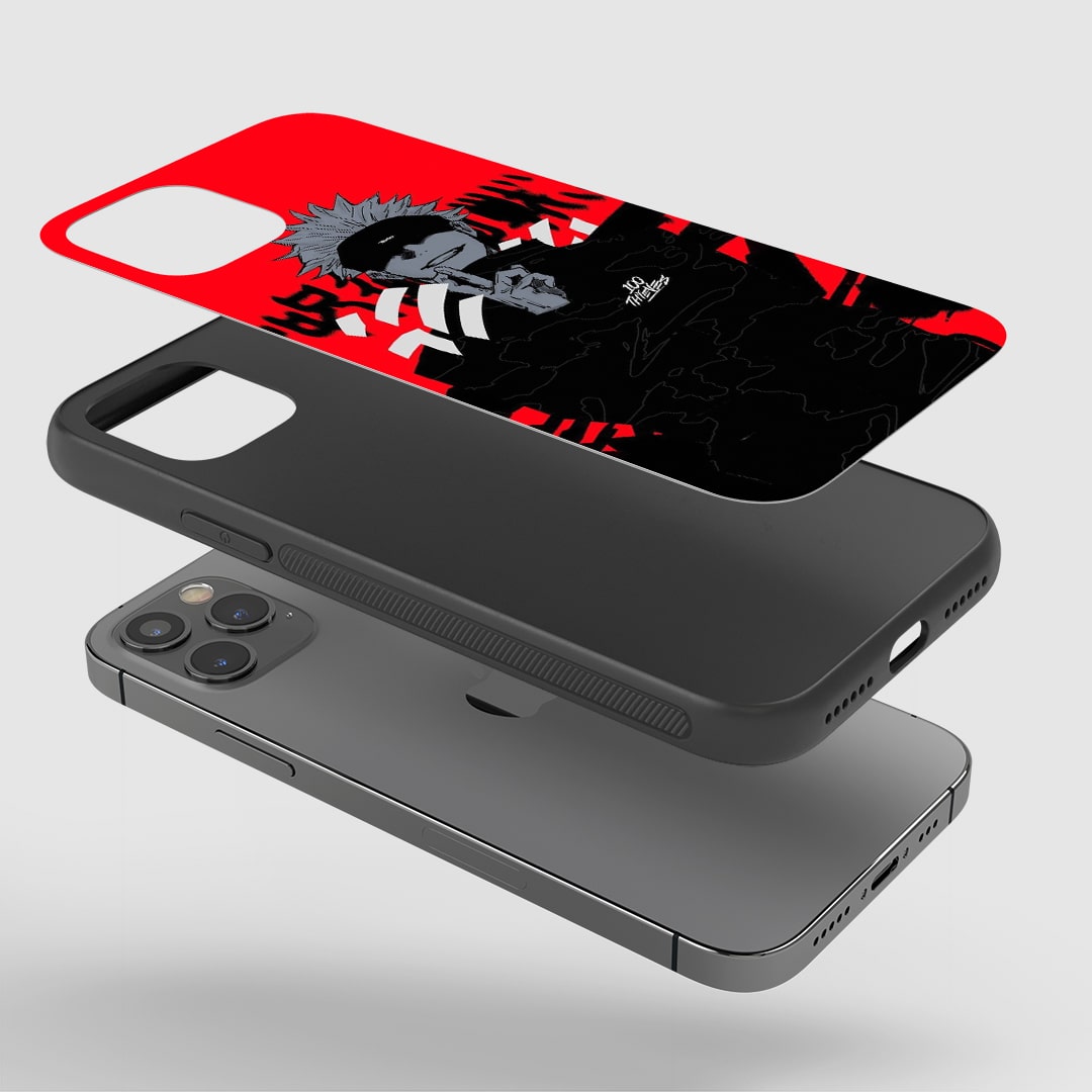 Yuji Itadori red aesthetic armored phone cover