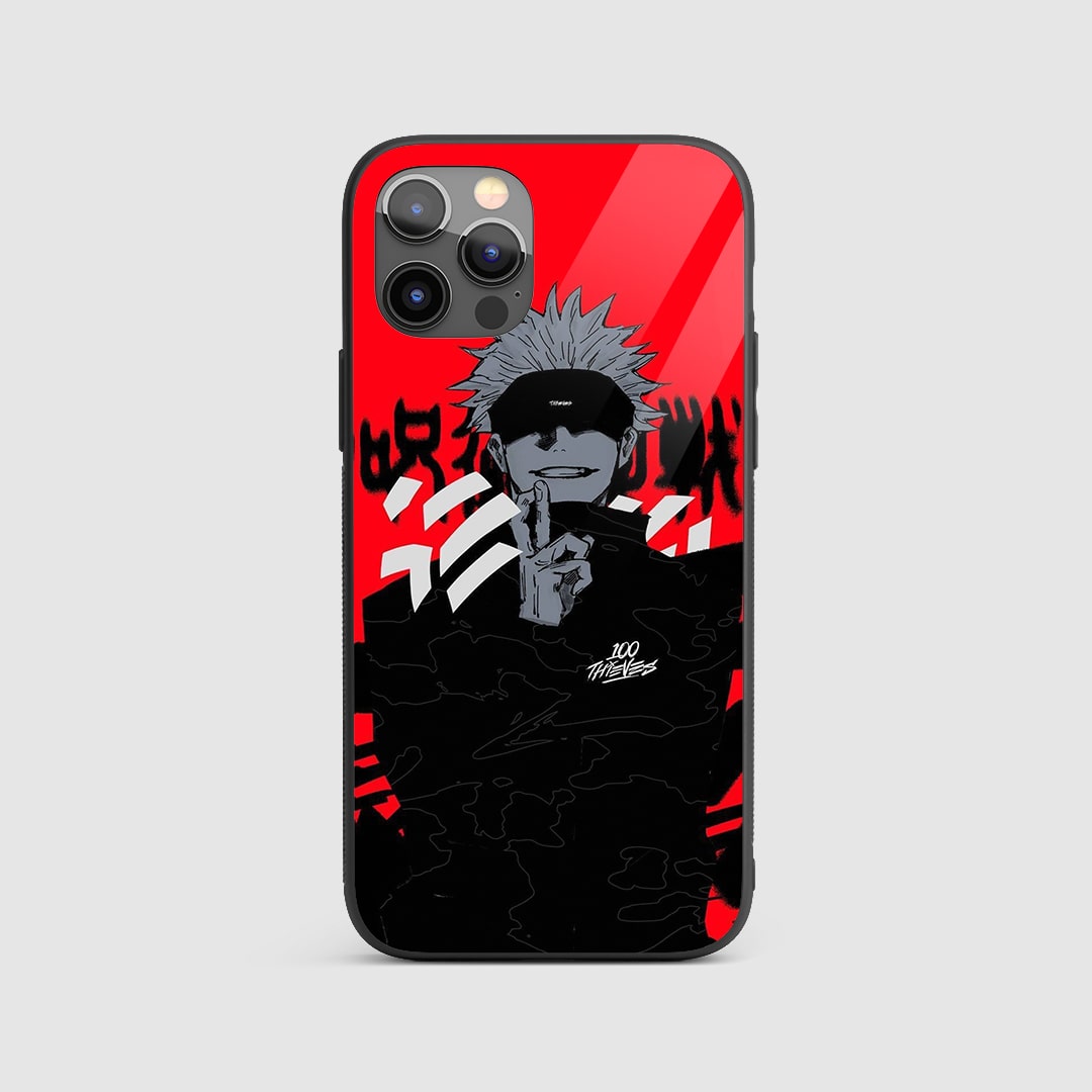 Yuji Red Aesthetic Silicone Armored Phone Case