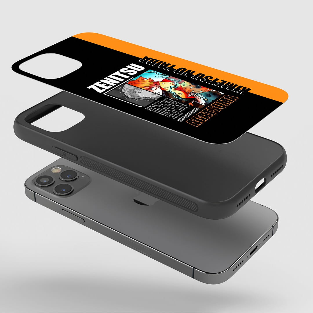 Zenitsu Black & Orange Silicone Armored Phone Case
