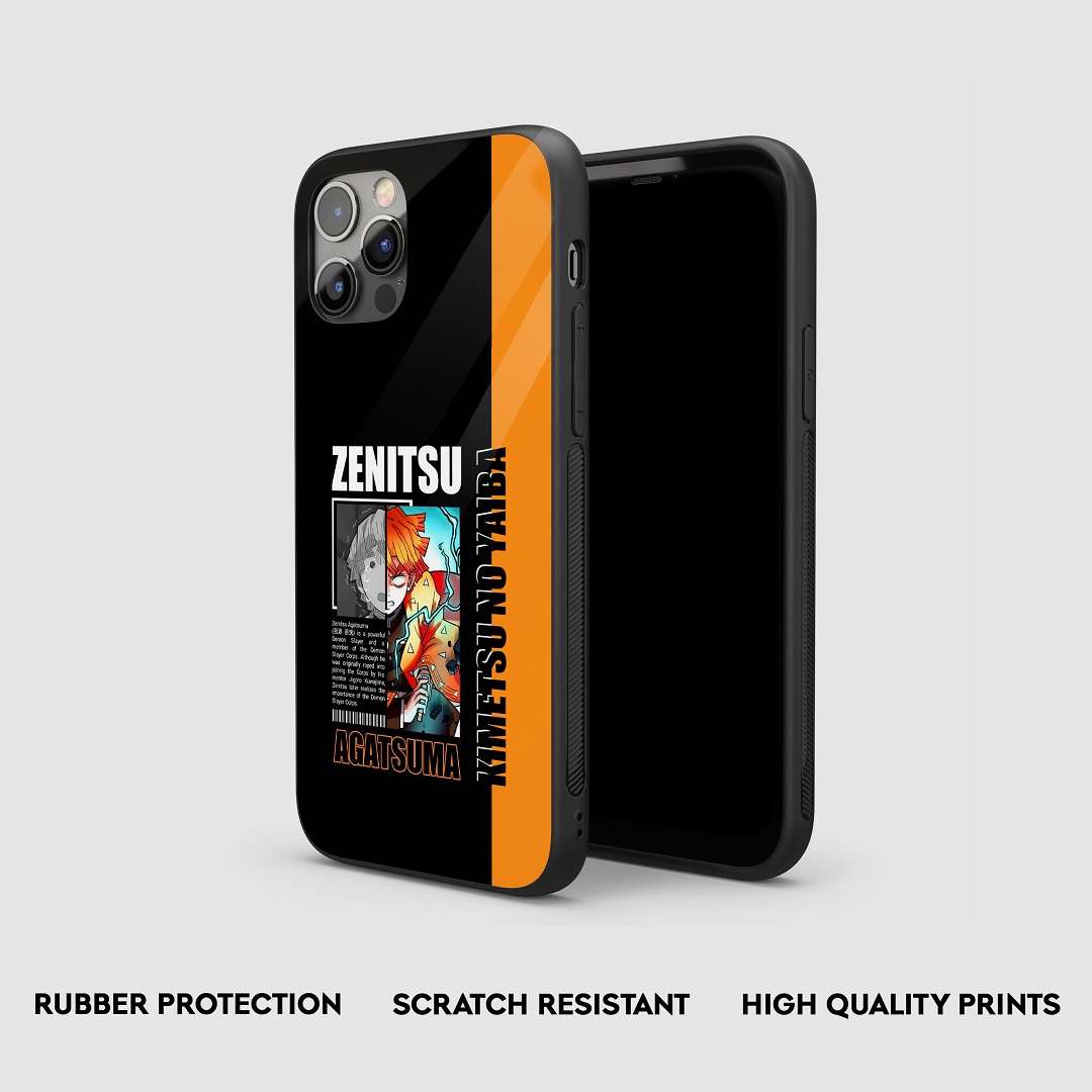 Zenitsu Black & Orange Silicone Armored Phone Case