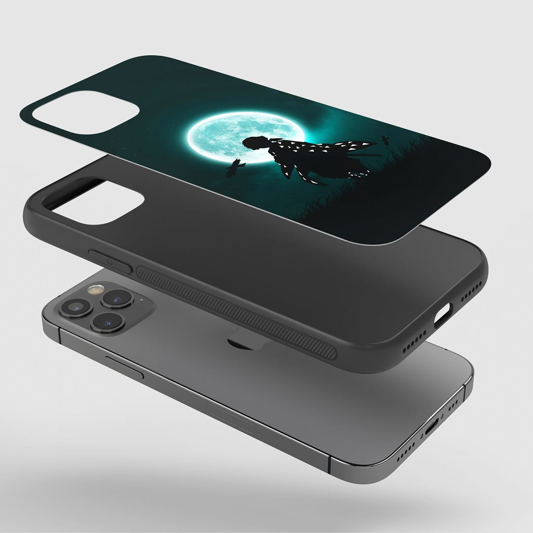Zenitsu Blue Moon Silicone Armored Phone Case