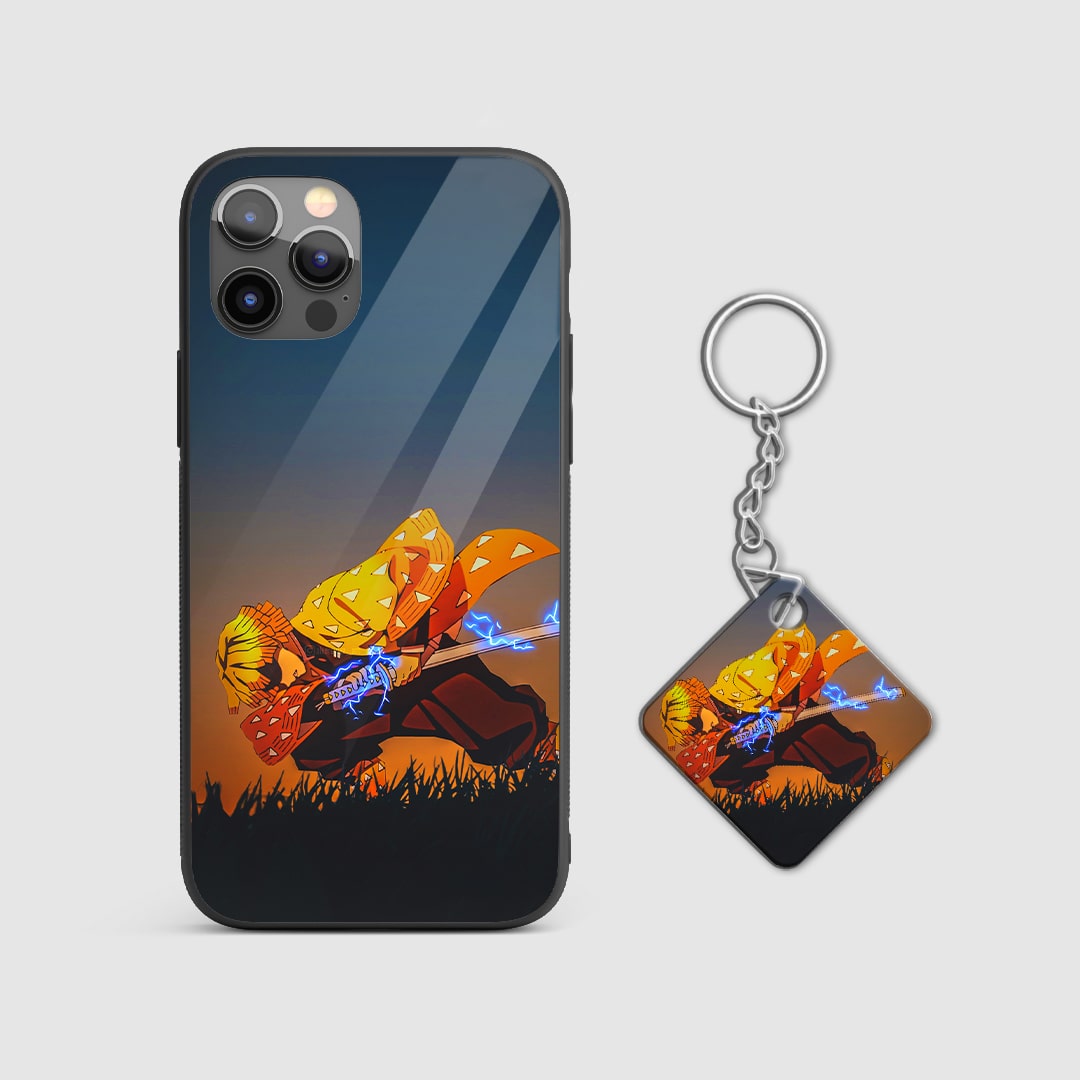 Zenitsu Sword Action Silicone Armored Phone Case