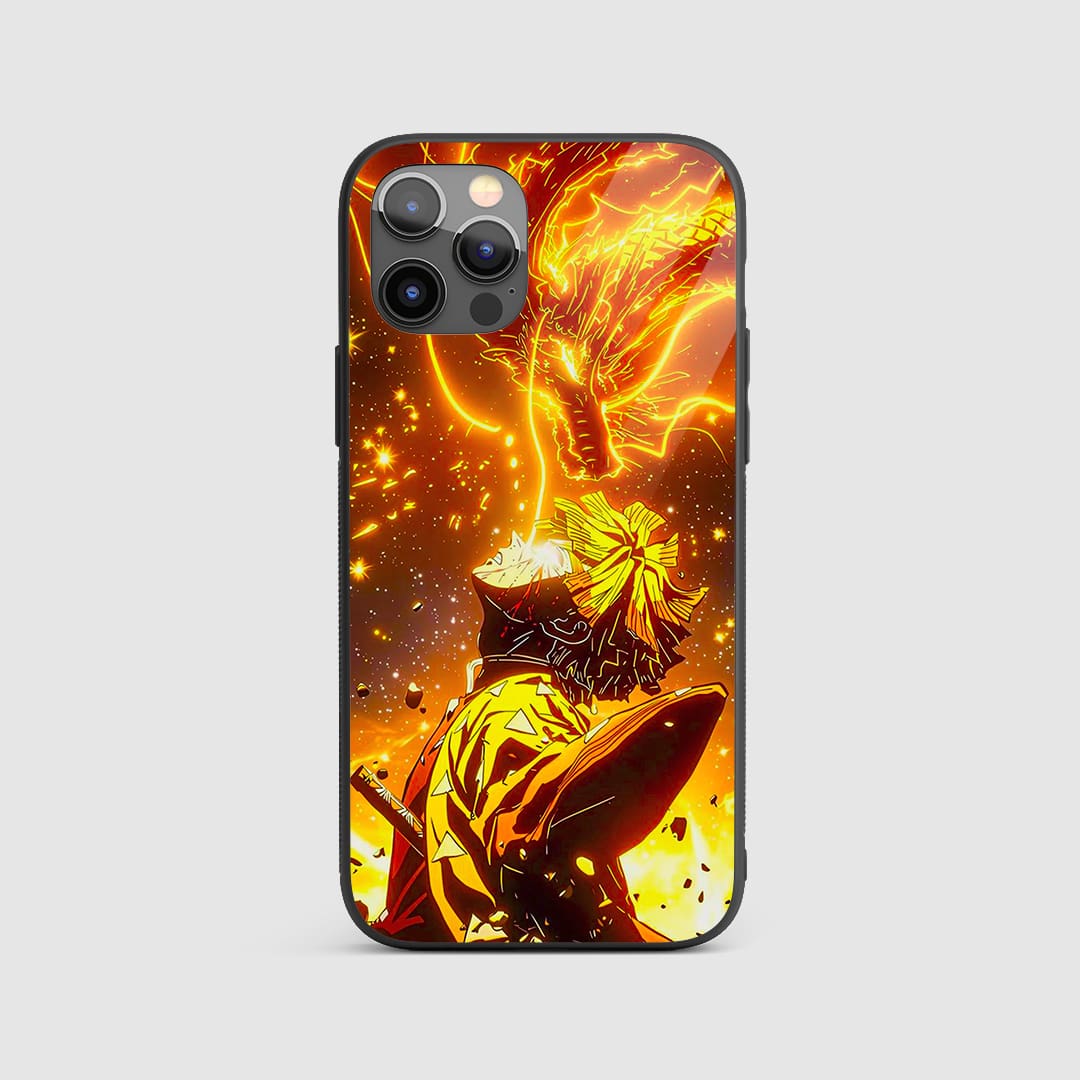 Zenitsu Lightning Power Anime Silicone Armored Phone Case