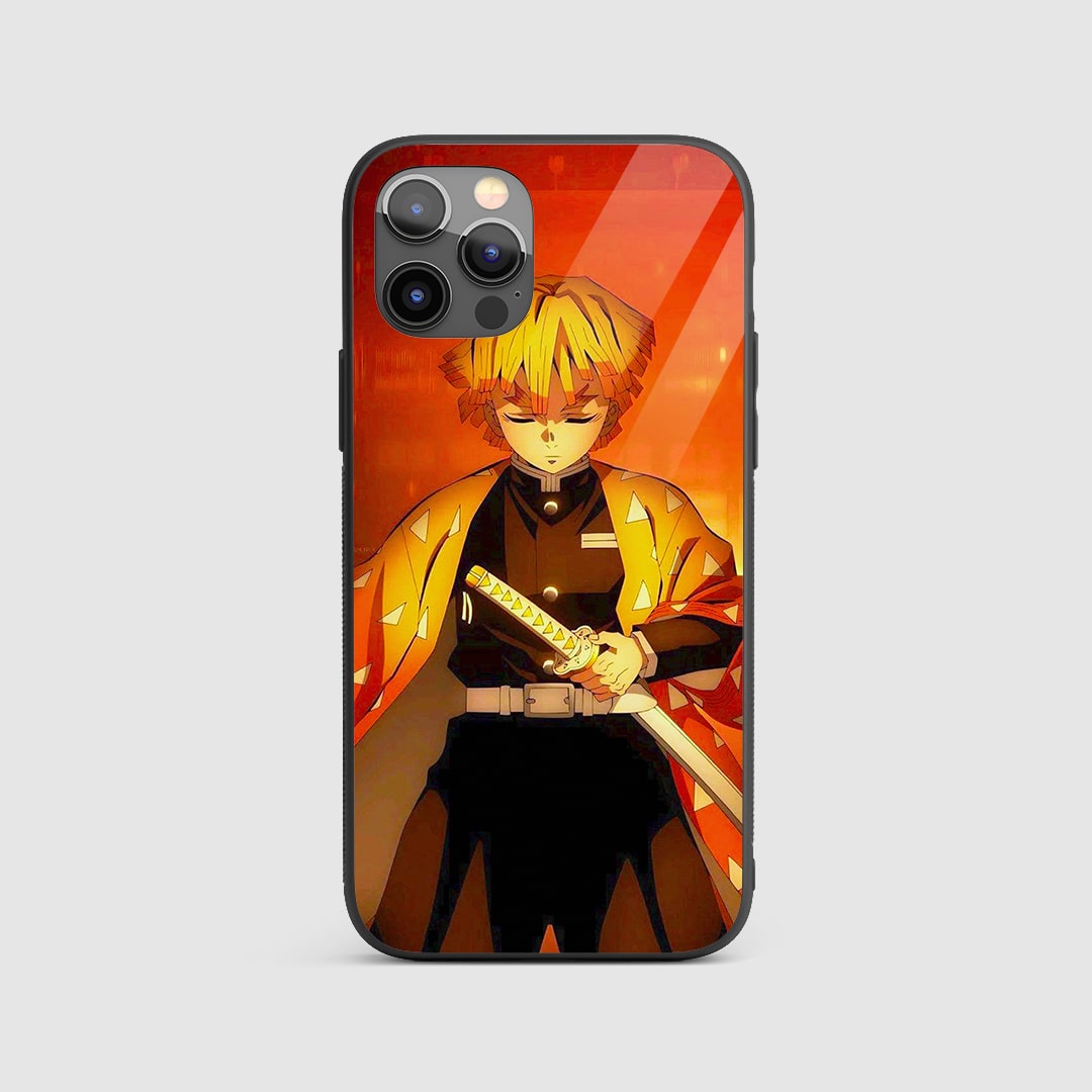 Zenitsu Sword Silicone Armored Phone Case Demon Slayer