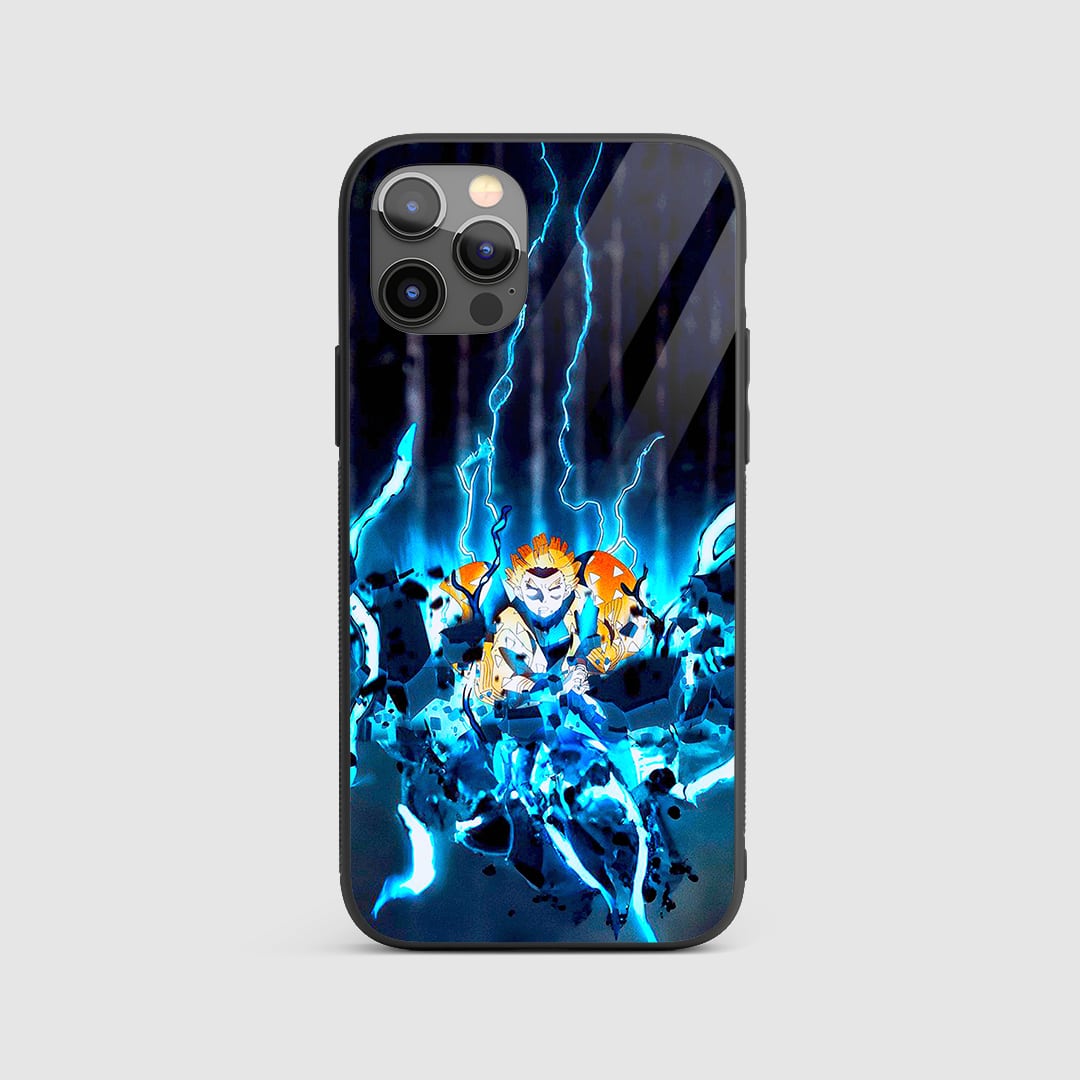 Zenitsu Thunder Breathing Silicone Armored Phone Case front design