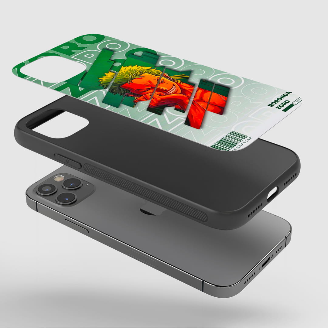 Shock-resistant silicone case with green aura design