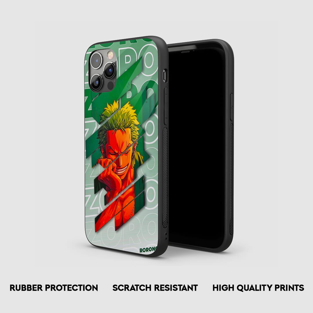 One Piece Zoro minimalist aura anime mobile cover