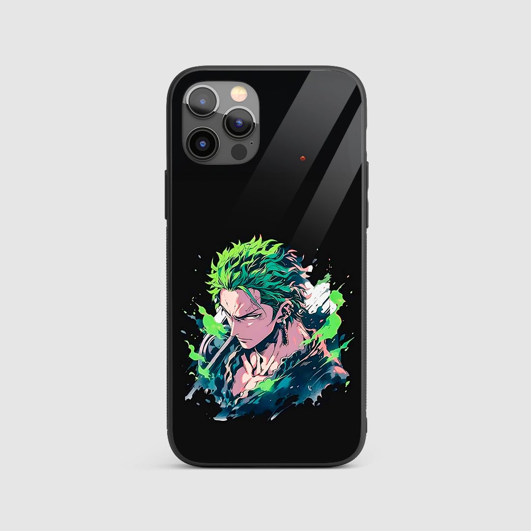 Zoro Minimal Silicone Armored Phone Case front view with clean design.