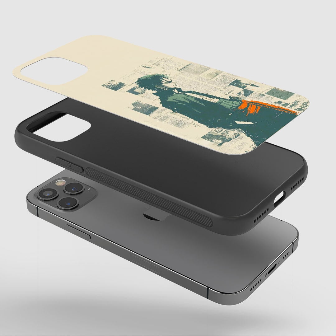 Zoro Newspaper Style Printed Durable Silicone Case