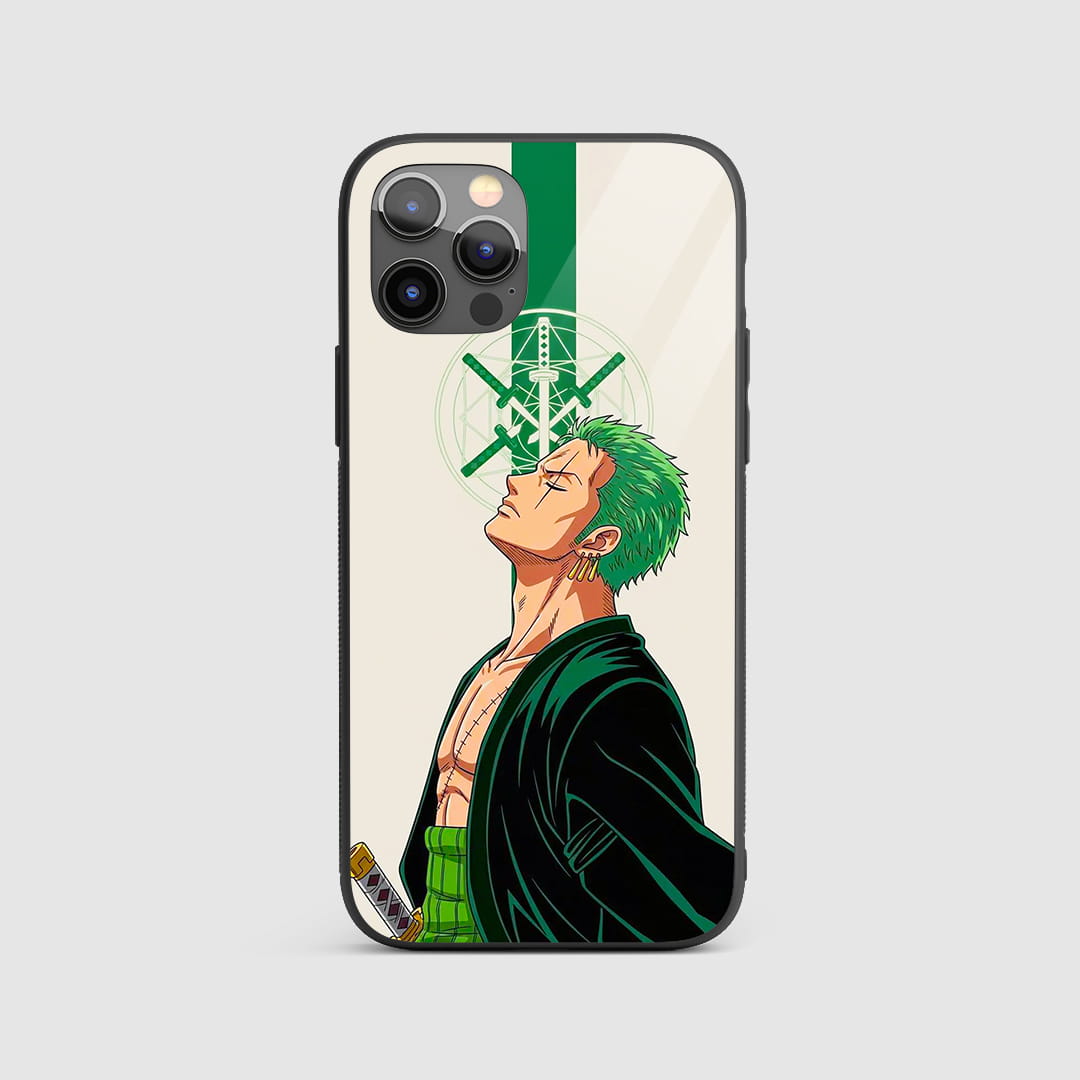 Zoro sword stance silicone armored phone case