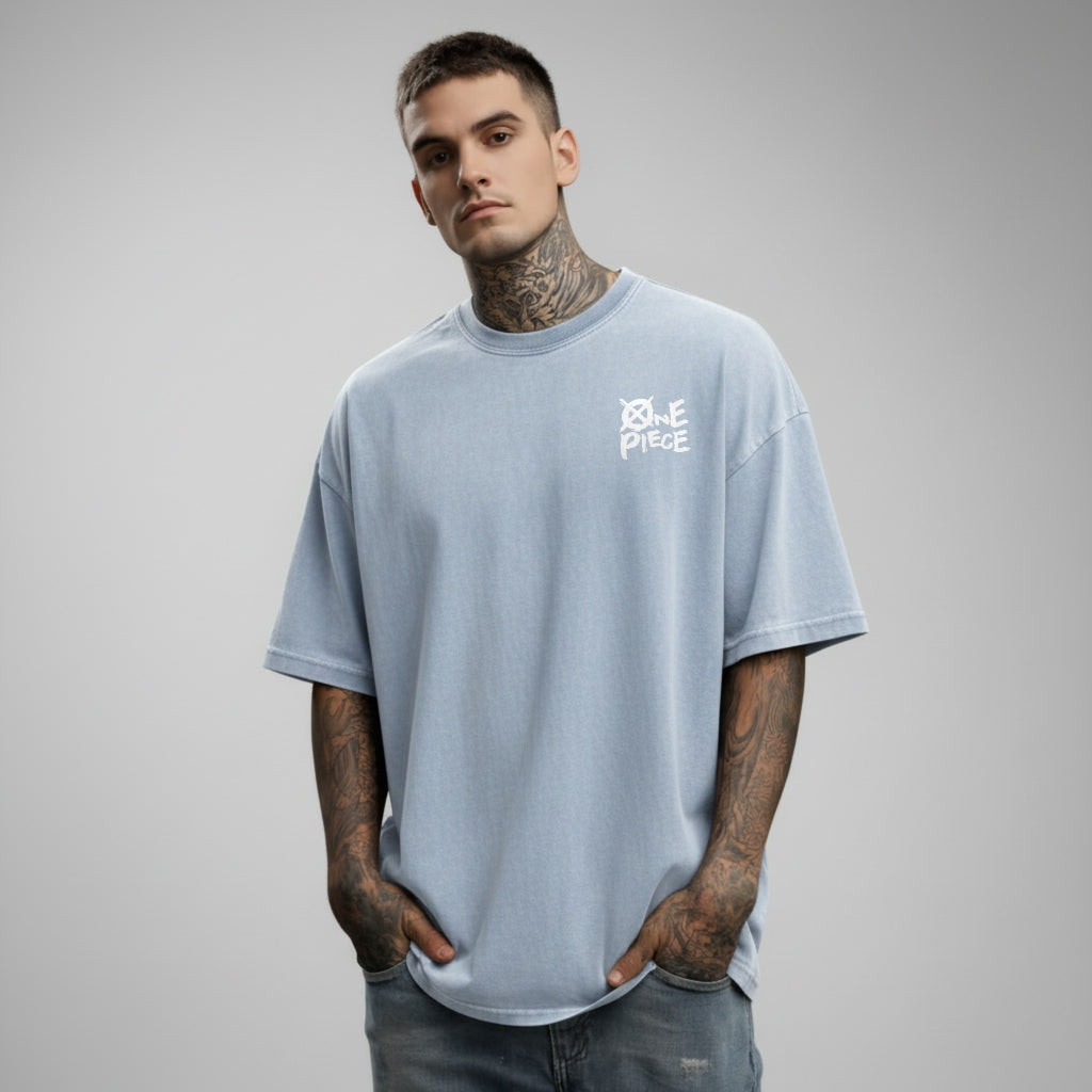 One Piece Luffy Name Oversized T-shirt