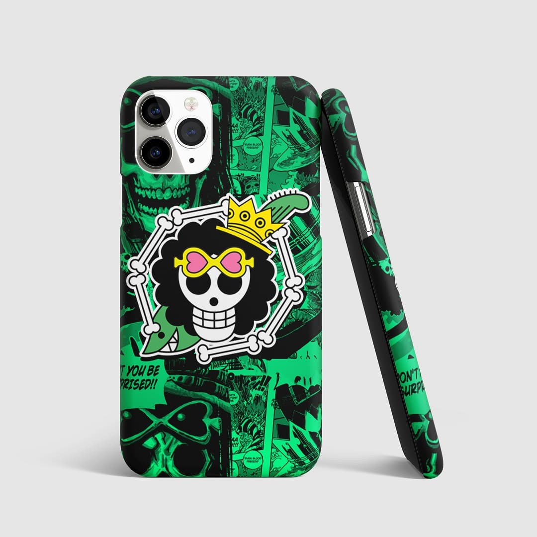 Brook Symbol Design Phone Cover with 3D matte finish featuring Brook's skull symbol.