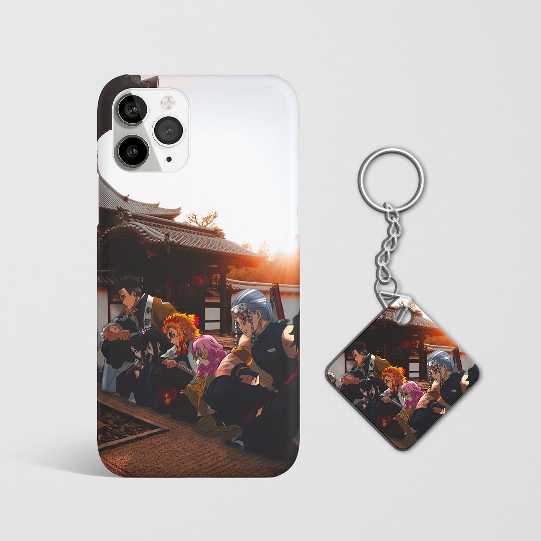 Close-up of the Master of the Mansion’s commanding expression on phone case with Keychain.