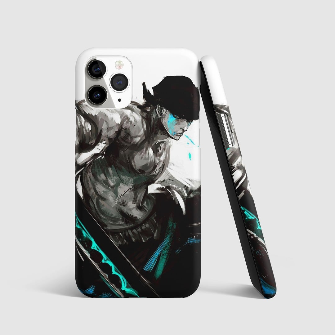 Roronoa Zoro Action Phone Cover featuring dynamic artwork of Zoro.