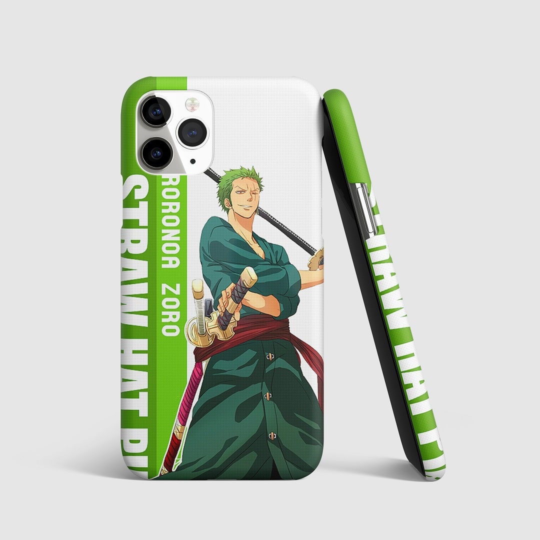 Roronoa Zoro Graphic Phone Cover with bold and dynamic design.