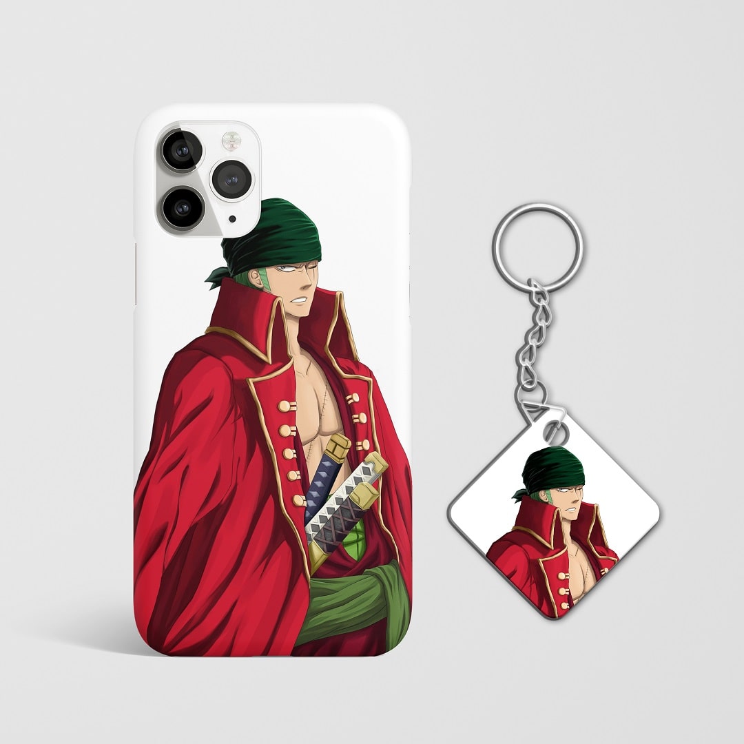Onepiece Roronoa Zoro Three Sword Phone Cover with Keychain Bhaukaal Store