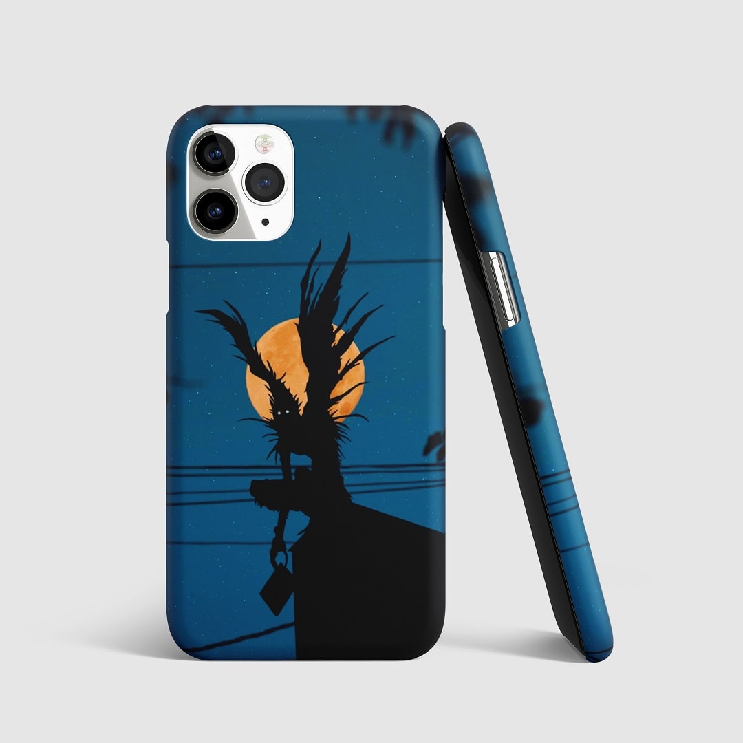 Striking artwork of Ryuk in the Shinigami Realm from "Death Note" on phone cover.