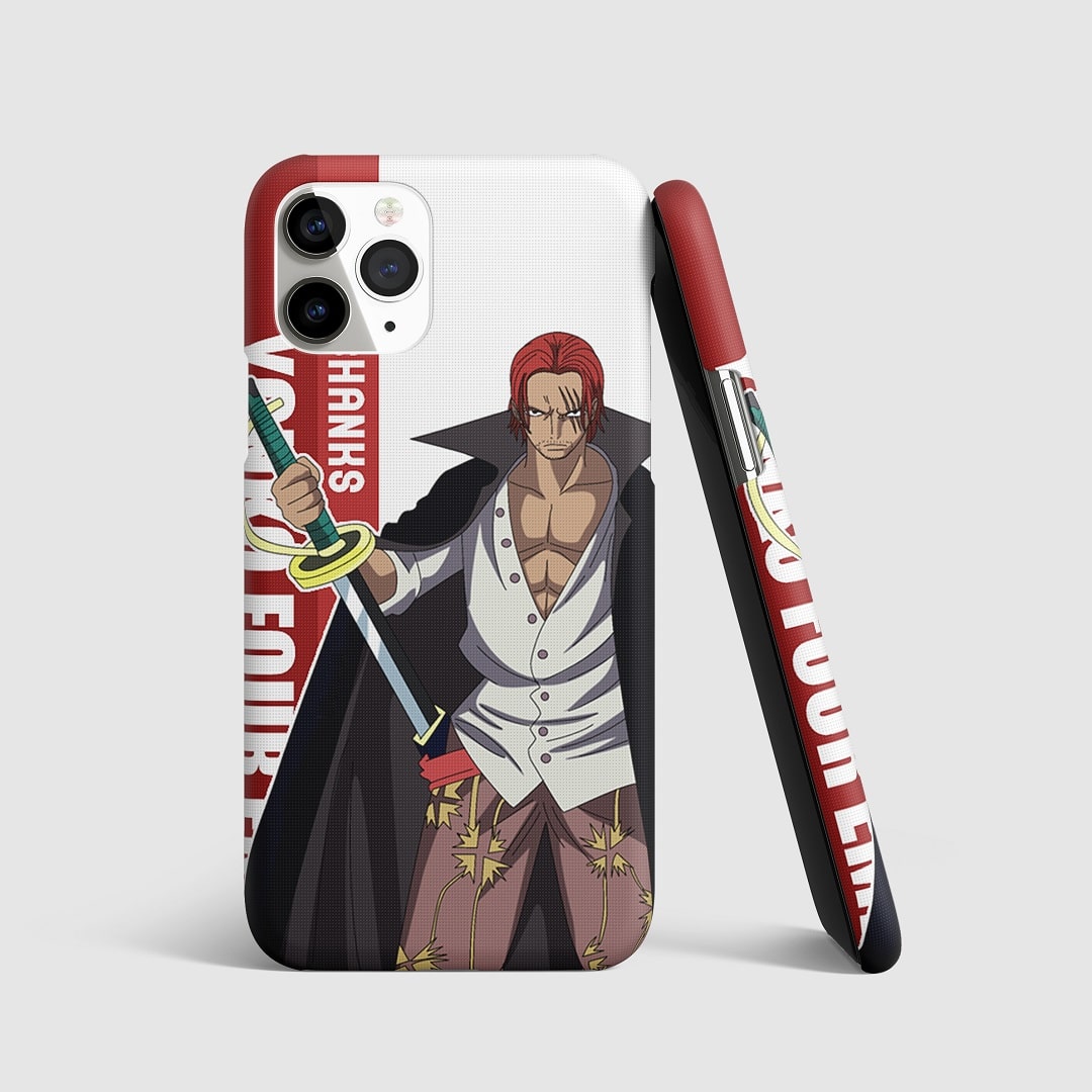 Shanks Graphic Phone Cover with a vibrant design of Shanks from One Piece.