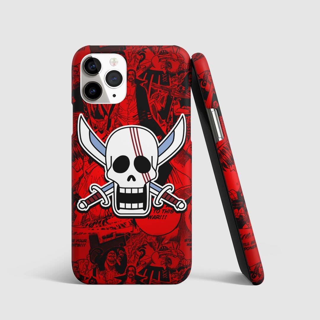 Shanks Symbol Design Phone Cover featuring the iconic symbol of Shanks from One Piece.