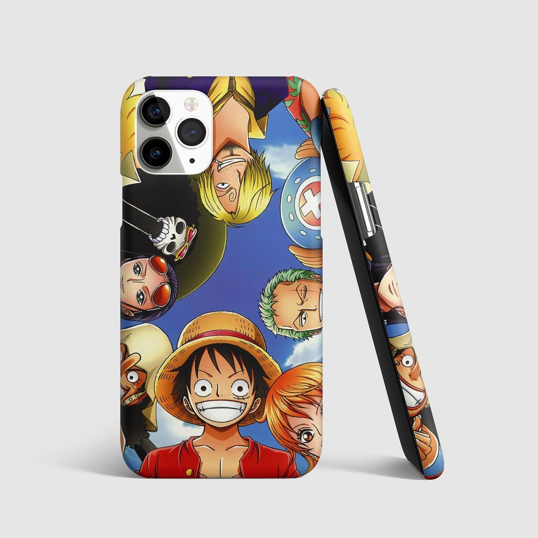 Straw Hat Crew Phone Cover featuring all main characters from One Piece.
