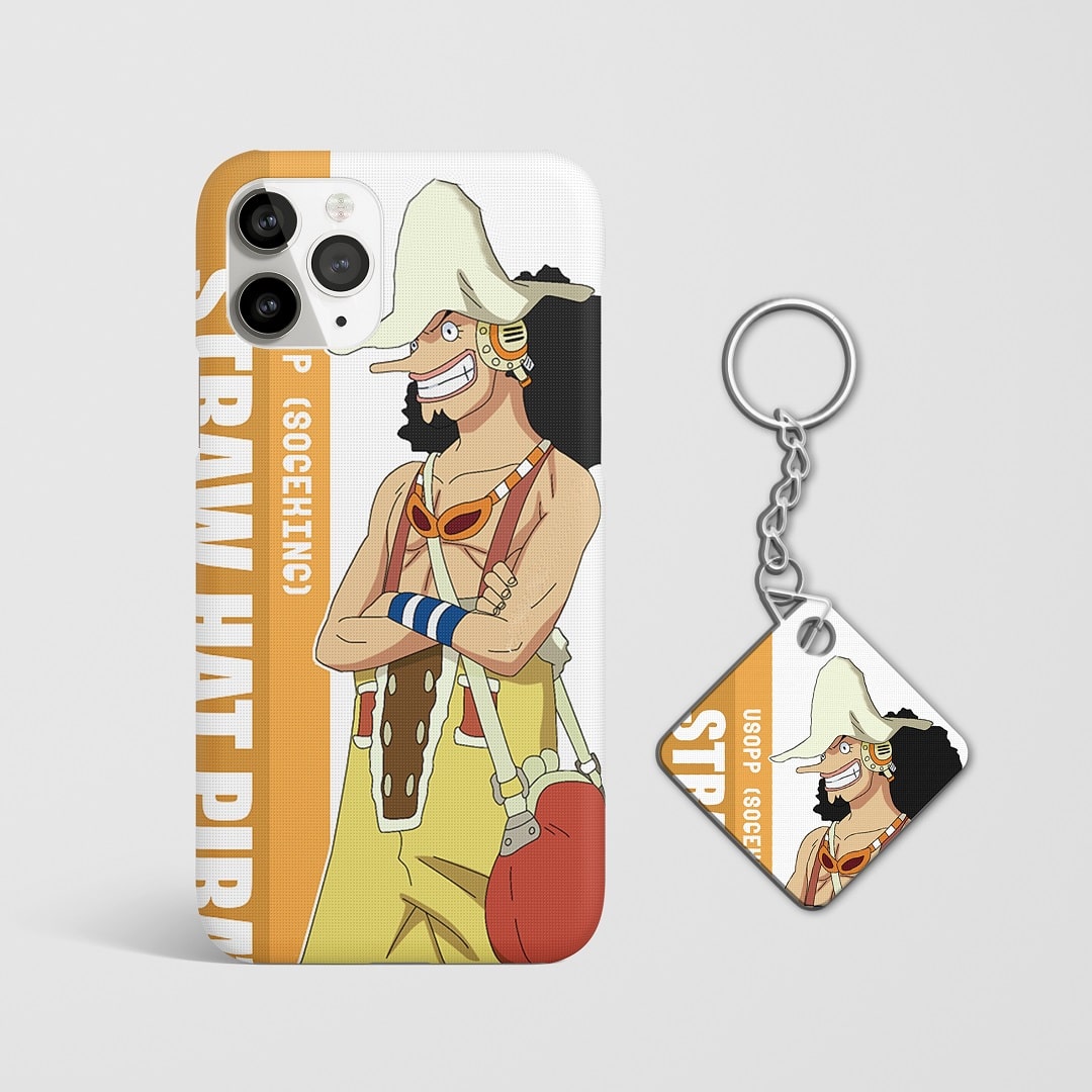 Close-up of the Usopp Graphic Phone Cover showcasing Usopp's character.